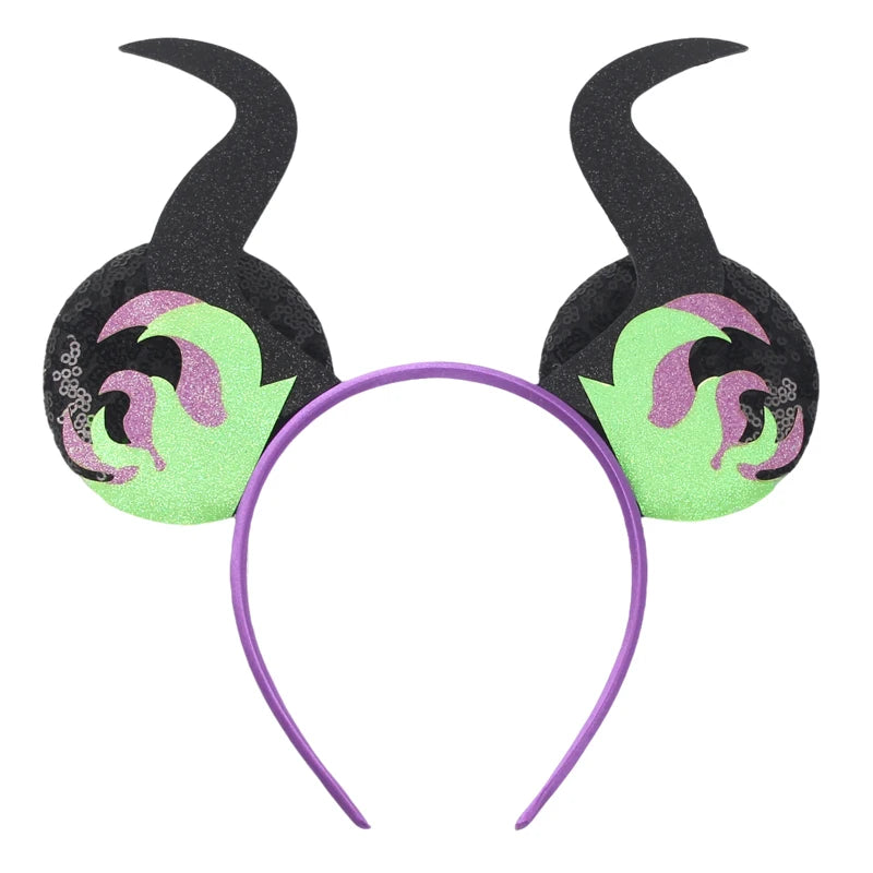 Newest Festival Party Cosplay Mouse Ears Headband 3.3" Ears Glitter Hairband Without Bow For Boys DIY Cartoon Hair Accessories
