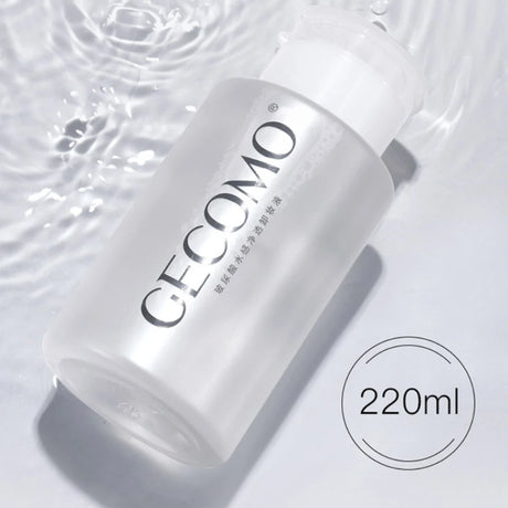 GECOMO Hyaluronic acid makeup remover-3-in-1 Eye, Lip, and Face Cleanser,Gentle, Suitable for Sensitive Skin, Pump Bottle