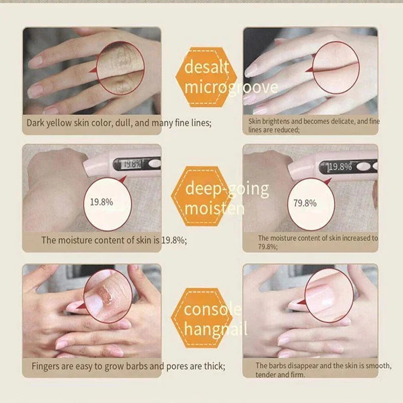 Wrinkle Removal Anti-Crack Hand Cream Skin Cracked Repair Products Soften Nourish Anti-drying Whitening Moisturizing Hand Care