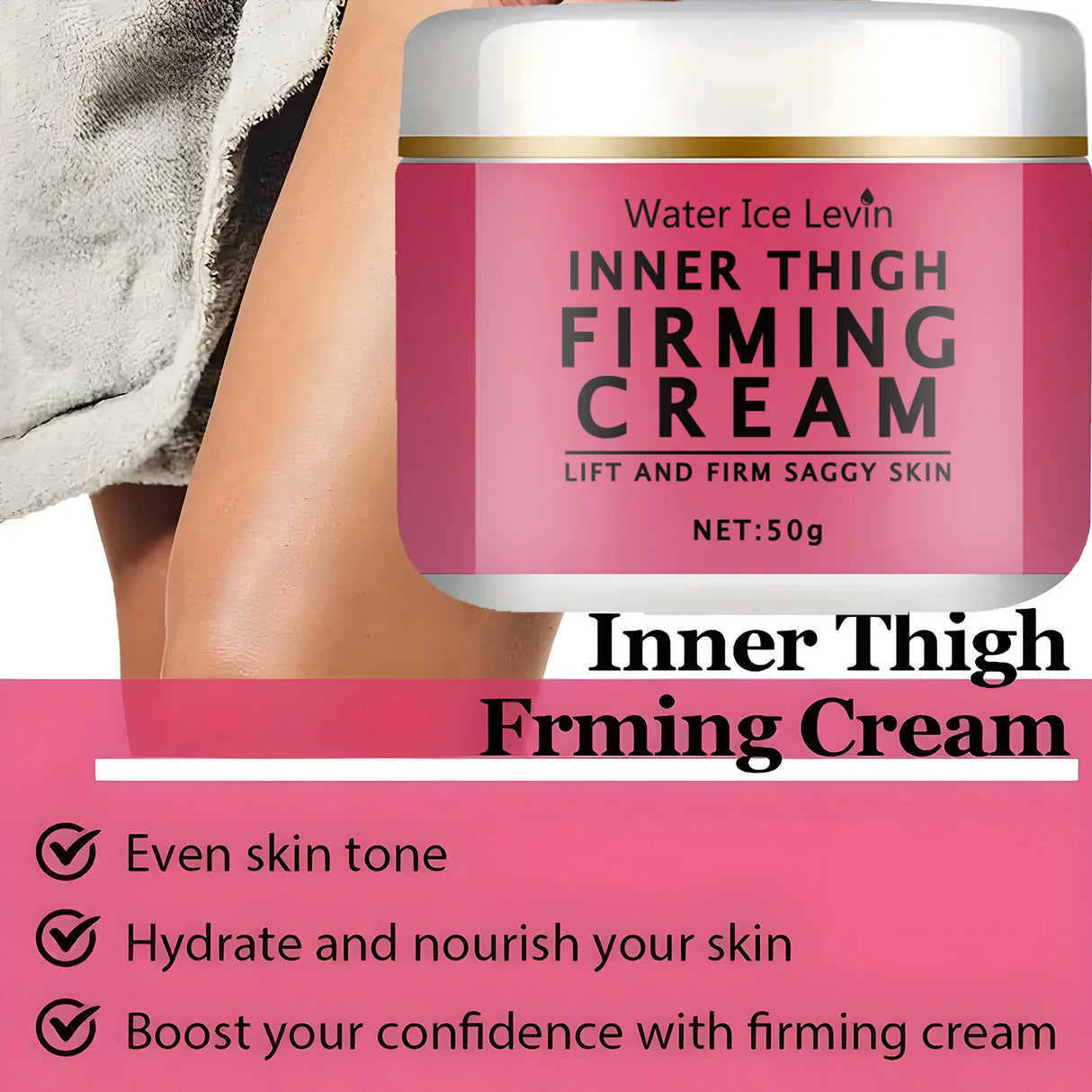 Internal Leg Firming Cream - Fragrance-Free, Moisturizing Cream, Suitable for All Skin Types, Lifting and Firming Skin, Smoothing Thighs, Buttocks, Abdomen Body Cream