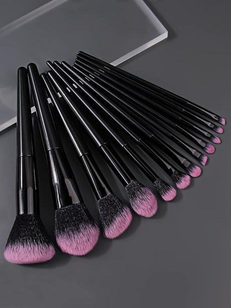 Hot-Selling 12/16PC Multi-Purpose Makeup Brush Set Featuring Ultra-Soft Makeup Powder Pads and Sponge Makeup Eggs with All Tools