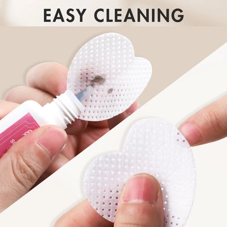LINMANDA 200Pcs Lint Free Nail Cleaning Wipes Nail Cleaning Pads Gel Nail Cleaning Wipes Suitable for Home or Nail Salon Use