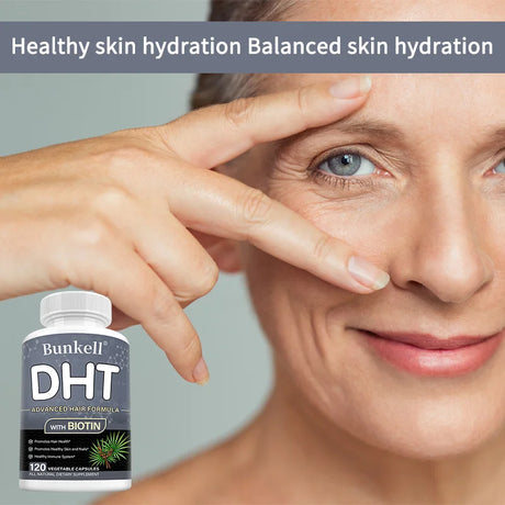 DHT Blocker, Premium Hair Care Formula, with Biotin Supplement, Support Healthy Hair, Skin, and Nails, Promote Immune System