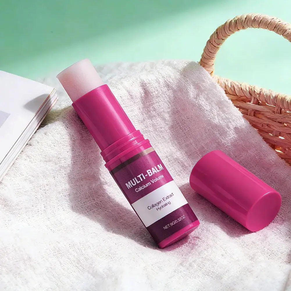 Cemenrete Calcium Serum & Multi Balm Hydrating Face Moisturizer Stick For Dry Skin Deeply Hydrates Daily Skincare