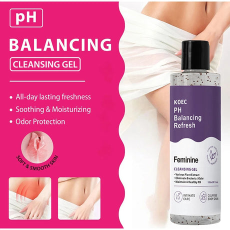 Body Wash,Intimate Hygiene Women Refresh PH Balancing Shower Gel,Feminine Care Gentle Cleansing,Odor Control,Skin Nourishment