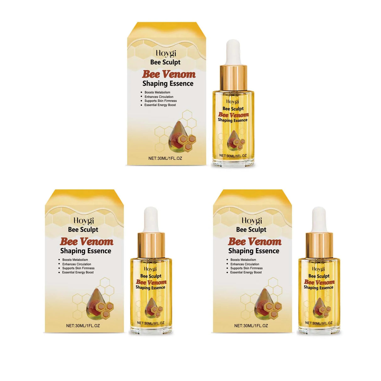 Bee Venom Shaping Oil Firming Lifting Body Skin Anti Cellulite Fat Burning Weight Loss Improve Sagging Thin Leg Massage Oil