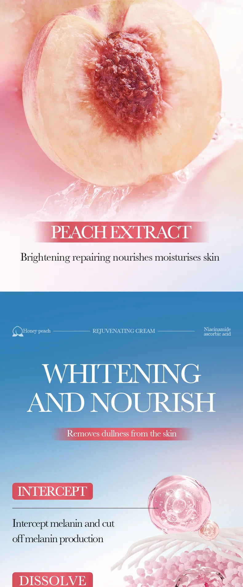 Niacinamide Brighten Body Cream Dark Skin Armpit Thigh Inner Joint Fade Intimate Area Underarm Private Part Lotion Body Care