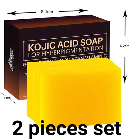 100g Turmeric Kojic Acid Bath Soap Glutathione Collagen Hyaluronic Acid Handmade Cleansing Soap for Hand Face and Body