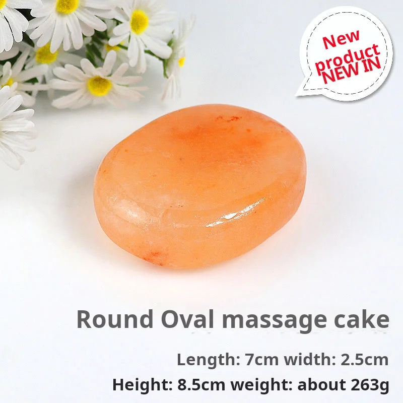 Himalayan Massage Salt Stones, Salt Soap, & Diverse Shaped Hot Compress Salt Soaps Specifically for Bathing & Facial Cleansing