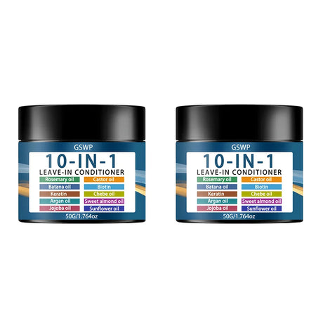 GSWP 10 In1 Leave-in Conditioner with Rosemary Oil&Keratin, Moroccan Nut Oil, Biotin Etc. Hydrates&Moisturizes. 50g/100g