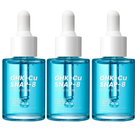 GHK-Cu Copper Peptides Facial Serum with SNAP-8 for Fine Lines, Wrinkles, Firming, Deep Hydration & Collagen,All Skin Types