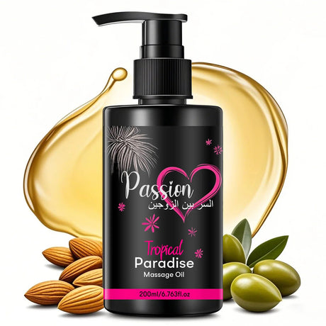 Paradise Massage Oil with Vitamins & Minerals - Nourish & Moisturize,body care massage oil Perfect for Couple Massage 200ml
