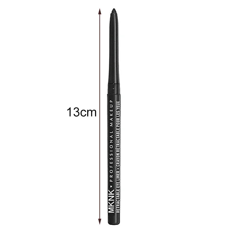 1Pc Waterproof Black Eyeliner Pencils Smudge-Proof Long-Lasting Eye Makeup Perfect For Fashion Look