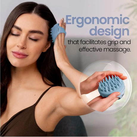 Hair Scalp Massager Shampoo Brush Scalp Exfoliator for Dandruff Removal for Hair Growth Wet Dry Scalp Exfoliator Brush