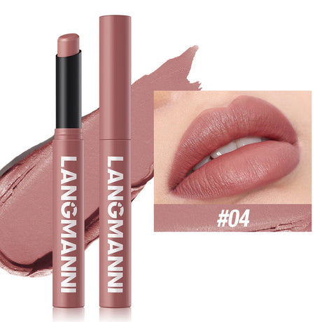 12 Colors Nude Matte Lipstick Waterproof Lip Sticks Not Fading Sexy Red Velvet for Women Make Up Long Lasting Lip Cosmetics
