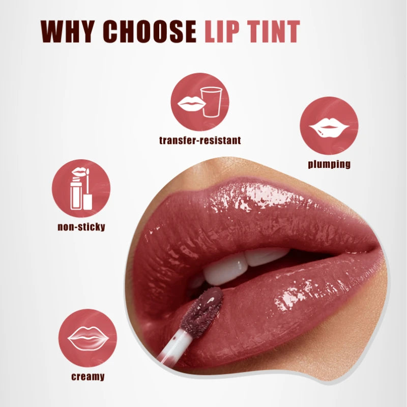 Brand Mirror Lip Gloss 5ml Non Stick To Cup Non Fading Long-lasting Moisturizing Hydrating Natural Portable Brush Head Lip Gloss