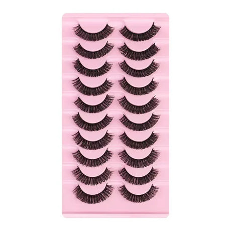 10Pairs 3D Mink Lashes russian strip lash Dramatic False Eyelashes Faux Cils Makeup Wholesale Fake Eyelash Extension