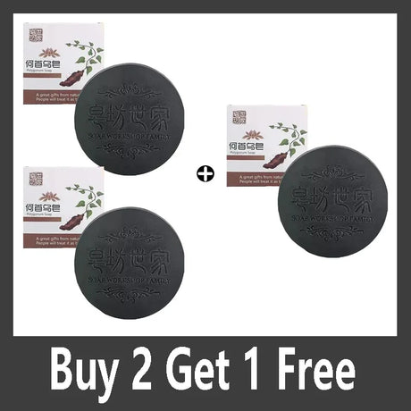 Hair Shampoo Soap Polygonum Multiflorum Black Soap Hair Care Nourishing Anti Dandruff Essential Oil Soap Moisturizing