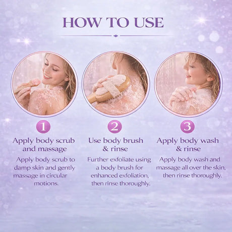 120g Sea Salt Perfume Exfoliating Body Scrub for Smooth Skin Body, Brighten Skin Tone,Amber & Vanilla Scent, Coral Rose Scent