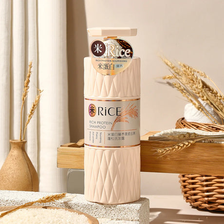 Rice Protein Dandruff Removal Fluffy Smooth Shampoo Amino Acid Dry Hair Conditioner Smooth Baked Oil Hair Mask Hair Care Set