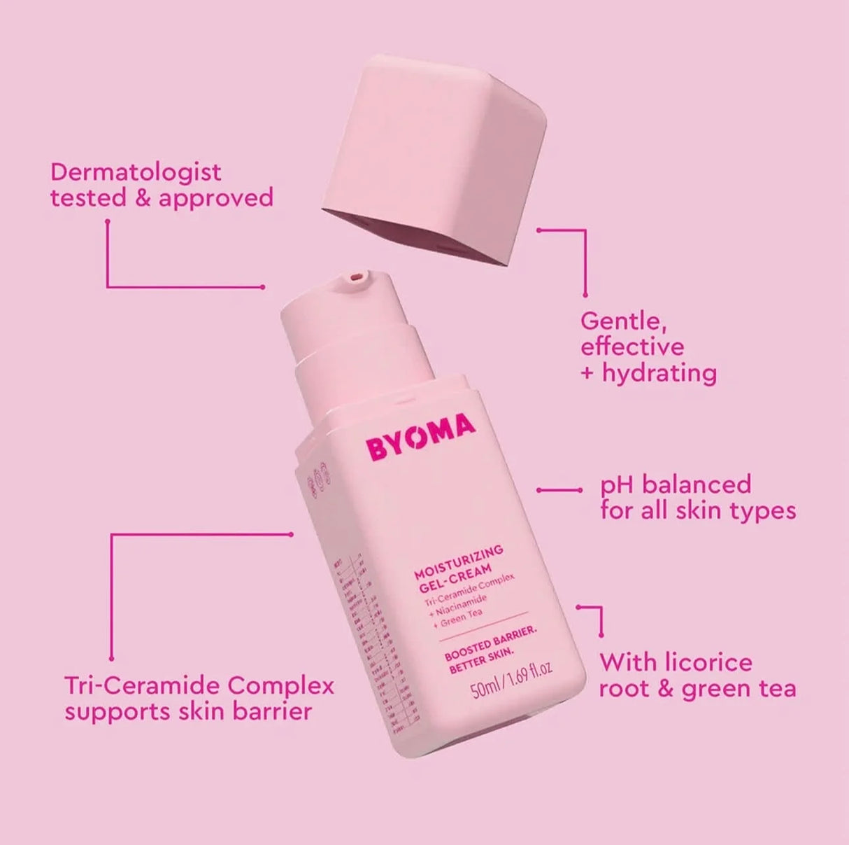 Original Boost Barrier Gentle Better Essence Skincare BYOMA Phyto-Mucin Glow Serum Hydrating Recover Oil Moisturizing Gel-Cream