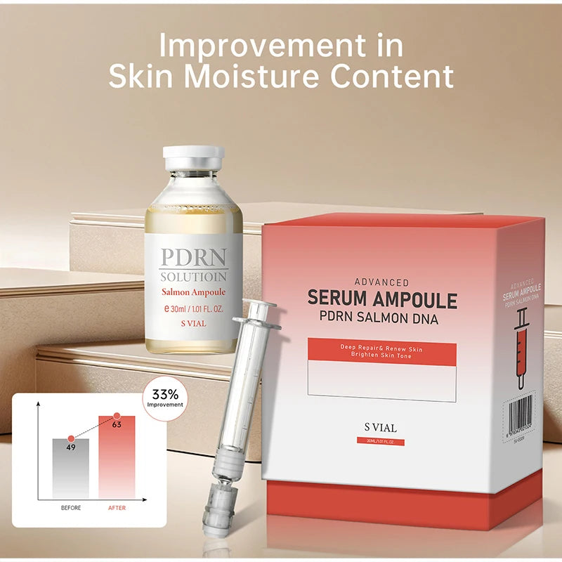PDRN Salmon DNA Serum Ampoule Advanced Skincare Deep Repair Renew Skin Brighten Tone Strengthen Barrier firming Facial Essence