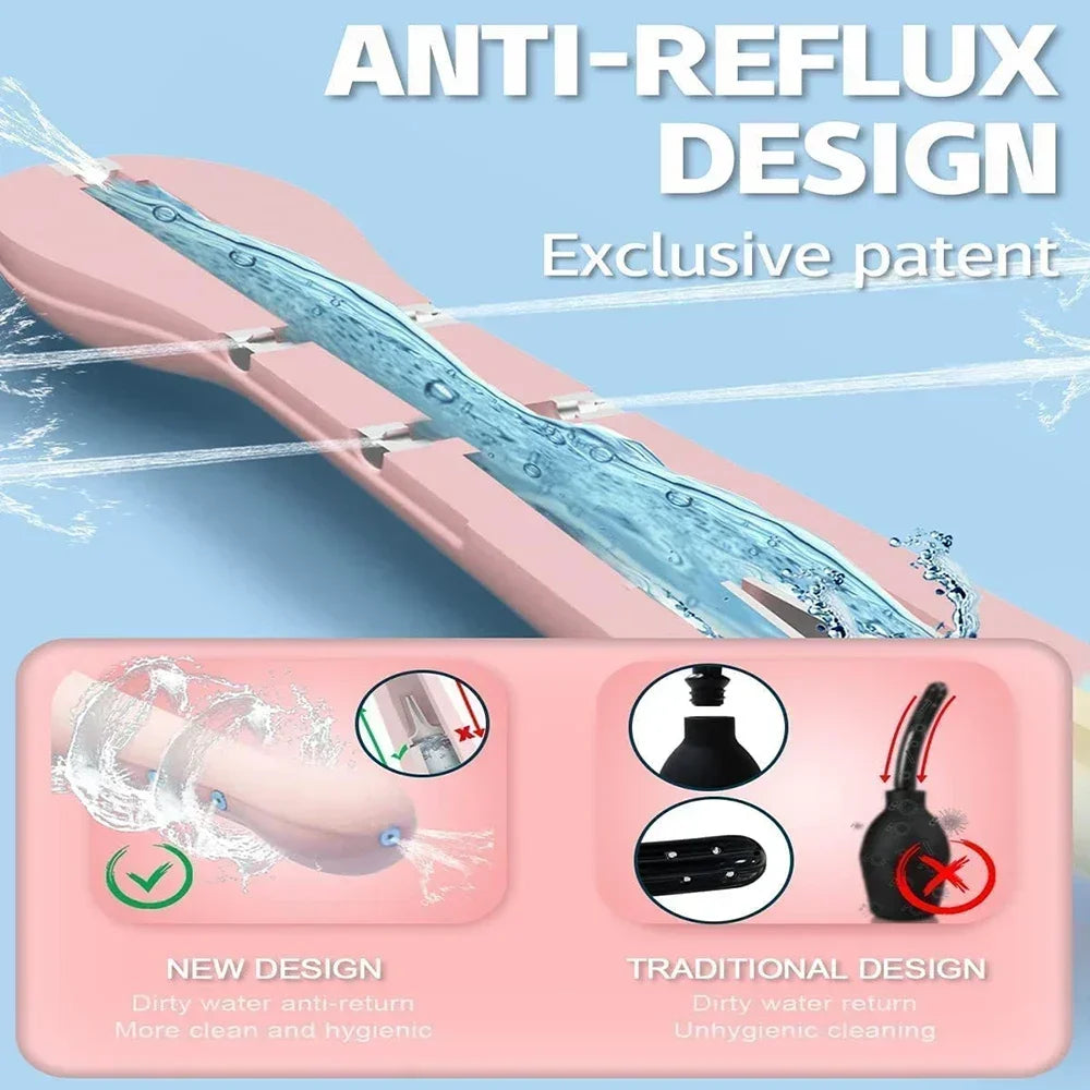 New Medical Enema, Irrigator Enema Bulb Syringe Anal Douche Cleaner, Enema Colon Cleanse, Feminine Hygiene Anal Cleaner Devices