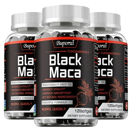 Black Maca Supplement - Natural Nergizer, Improve Performance, Energy, Endurance Muscle Mass Improve, Balance Hormones