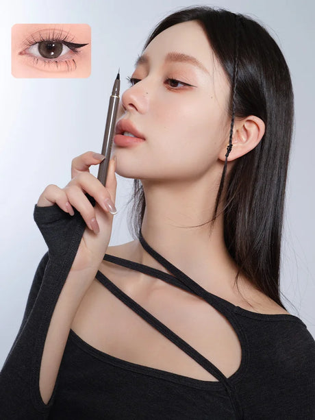 Judydoll Precision Liquid Eyeliner Pen, Ultra-Fine Tip, Waterproof, Smudge-Proof, 24-Hour Long-Lasting, Perfect for Lash Line