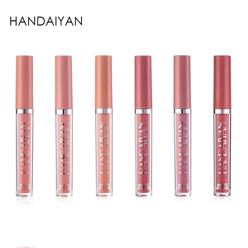 HANDAIYAN 1/6 PCS Lipstick Set Make-up for Women Non Stick Cup Waterproof Long Lasting Cosmetics Korean Makeup Matte Lipstick