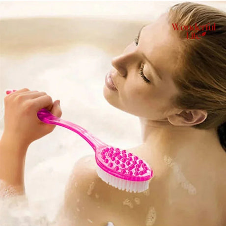1/2Pcs Body Brush Back Showerhes Bathroom Brush Long Handle Soft Bath With Handle Exfoliating Scrub Skin Massager Exfoliation