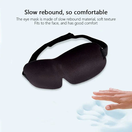 Comfortable Lightweight Eye Cover Soft 3D Contoured Sleeping Mask Breathable Eye Shade for Men and Women Night Travel Rest Aid