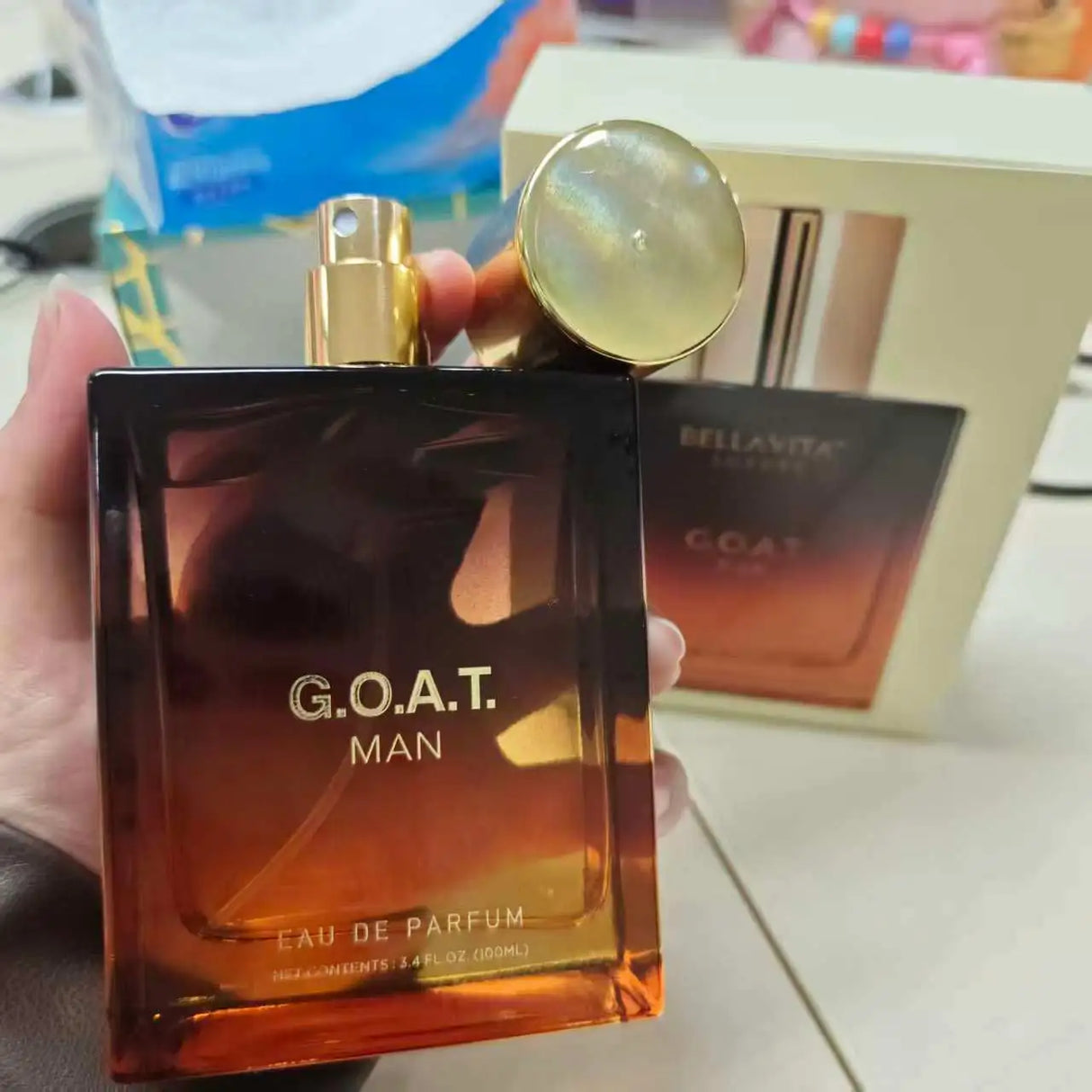 BellaVita Luxury Goat Man Eau de Parfum Spray 100ml Original Arab Perfumes Lasting Pheromones Perfume Cologne For Man Makeup