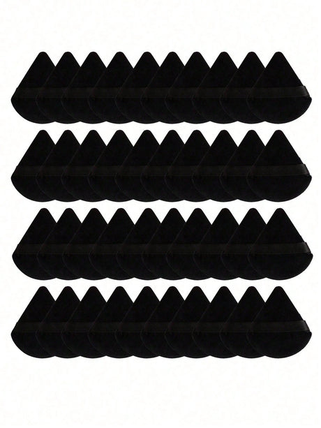 50/40/30/20/10/5 Triangular Velvet Puffs, Reusable Puffs, Face and Eye Makeup Puffs, Foundation Make-up Powder Makeup Tools