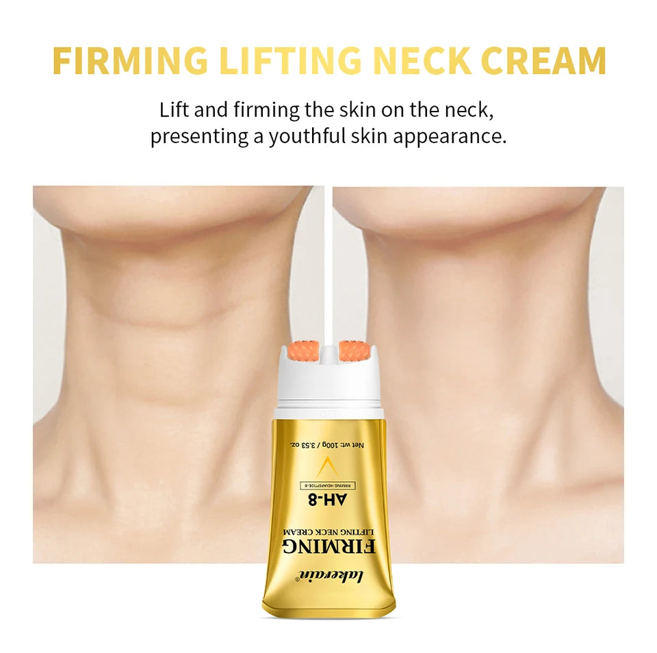 Lakerain Firming Lifting Neck Cream Deep Nourishment Lightweight Formula Remove Double Chin Rejuvenation Firms Loose Skin Cream