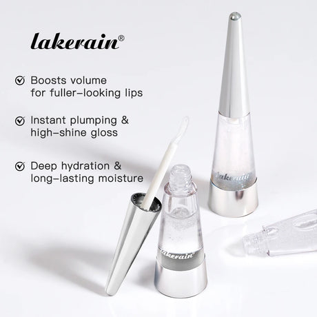 Lakerain Lip Plumper Deep Hydration Long-Lasting Nourishment High-Shine Gloss Shining Voluminous Finish Lip Moisturizing Liquid