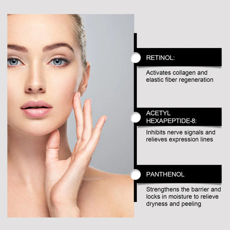 Retinol Firming Serum Anti-Wrinkle Shrink Pores Reduce Redness Sensitivity Brighten Skin Relieve Dryness Nourishing Face Essence