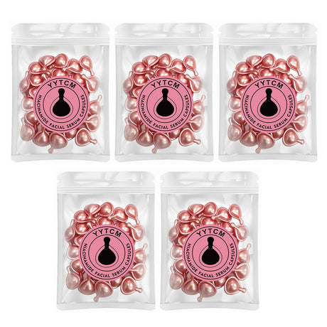 Niacinamide Facial Essence Capsules, Containing Retinol, Olive Fruit Oil, Gardenia Extract, Brighten Skin Tone, Moisturize and Hydrate, and Smooth and Soften Skin (0.5Gx30 Capsules)/Bag