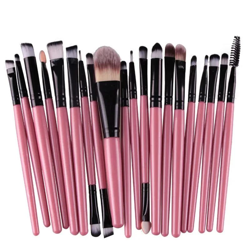 20Pcs Makeup Brush Set Beauty Makeup Concealer Brush Blush Loose Powder Brush Highlighter Foundation Eye Shadow Brush Tools