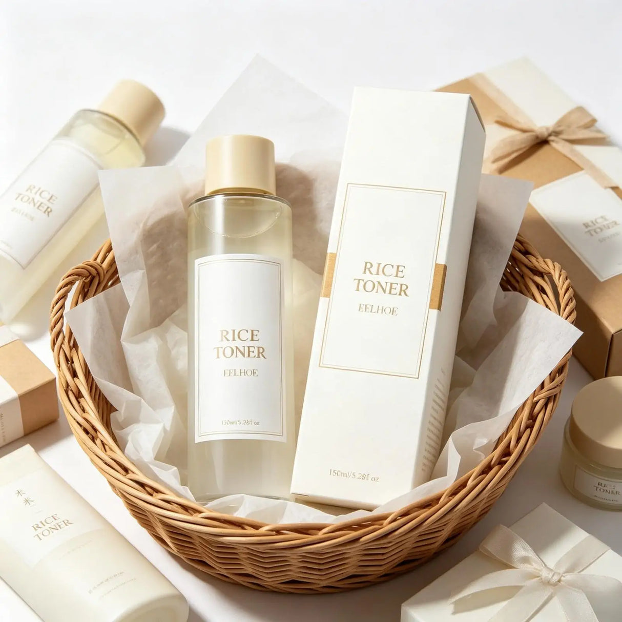 EELHOE Rice Toner Smooth Moisturizing Skin Barrier Repair Pore Minimizer Oil Control Refreshing Rice Toner for Face Care 150ml