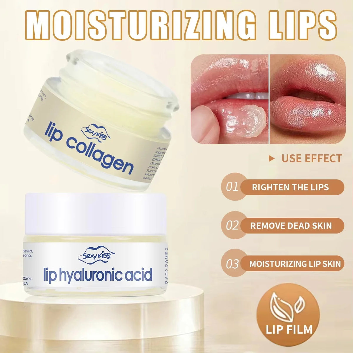 Korea Lips Care Mask Reduce Lip Wrinkles Remove Dead Skin Moisturizing Sleep Lip Balm Long-lasting Nourishing Lip Care Product