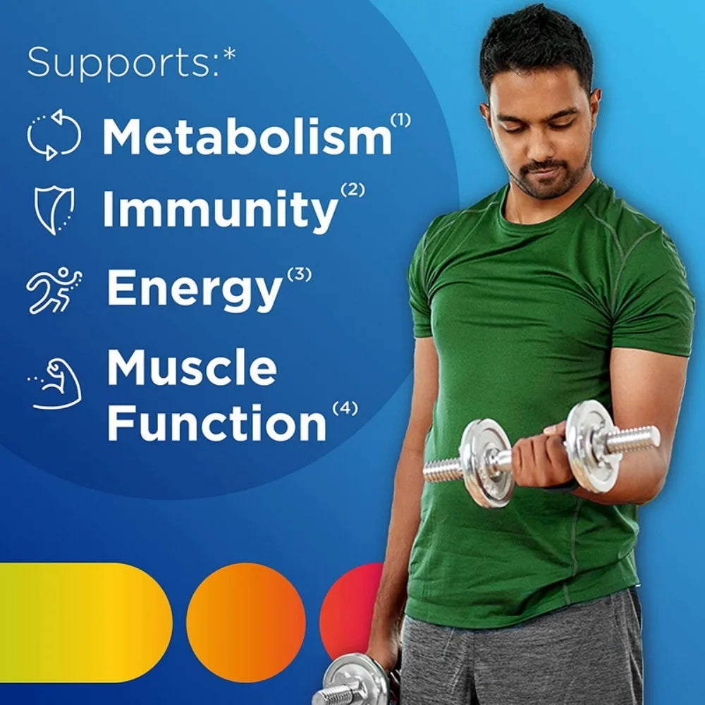 Multivitamin for Men, Multivitamin/Multimineral Supplement with Vitamin D3, B Vitamins and Antioxidants, Gluten Free, Non-GMO