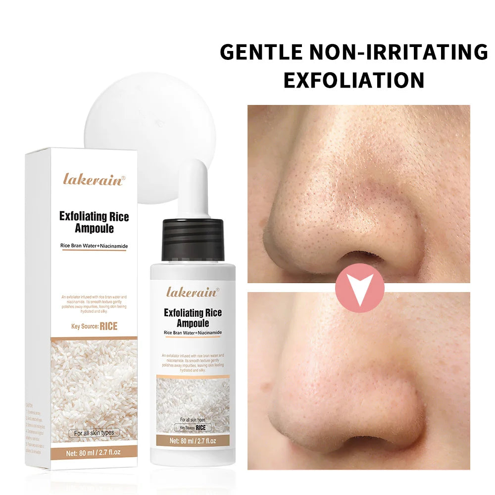 Rice Peeling Ampoule Soft Exfoliating Face and Body Scrub Dead Skin Cells Blackhead Remover for All Skin Types korean skin care