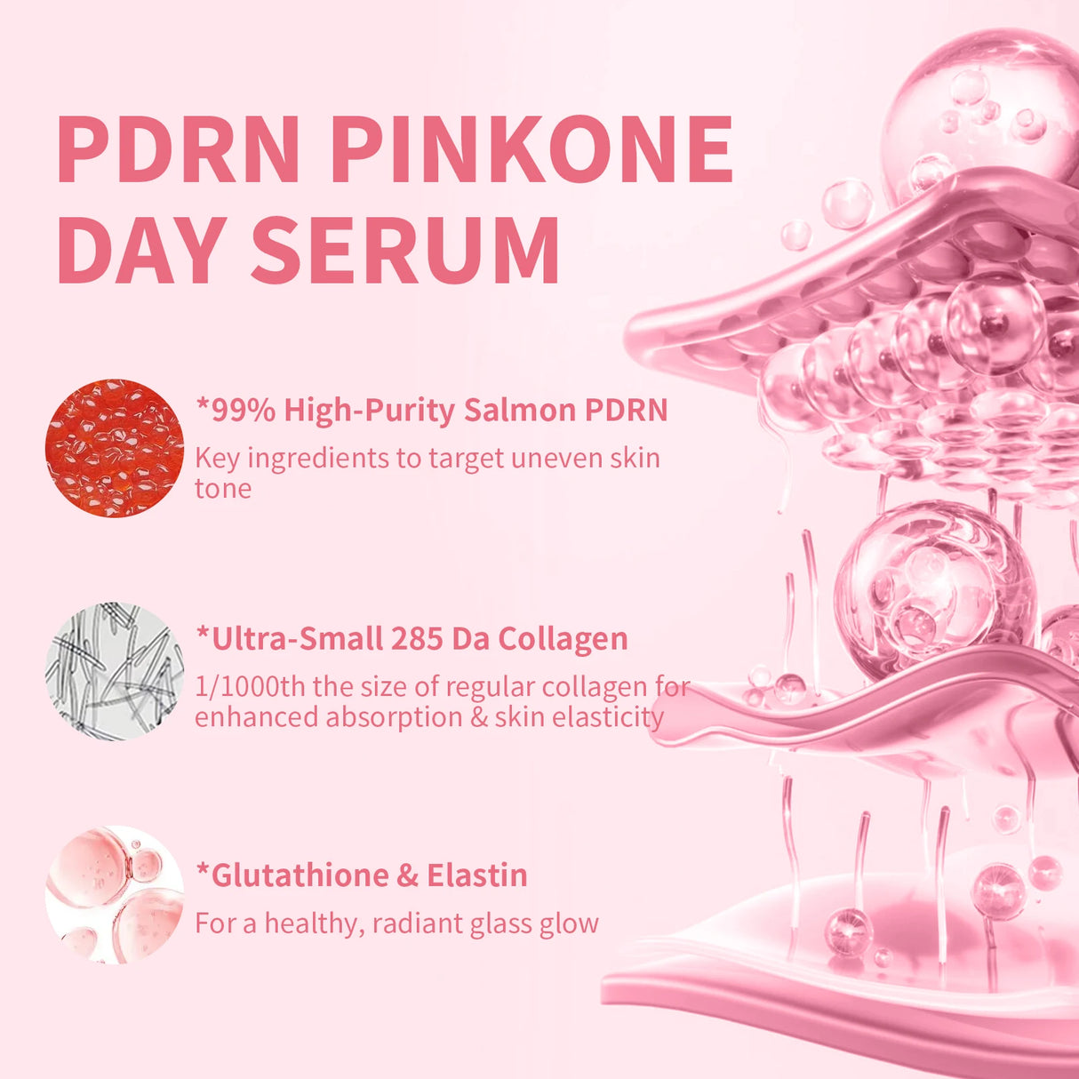 10pcs/Box PDRN Serum Moisturizing Repairs Brightens Reduces Sagging Skin Care Essence Benefits Anti Aging Facial Treatment