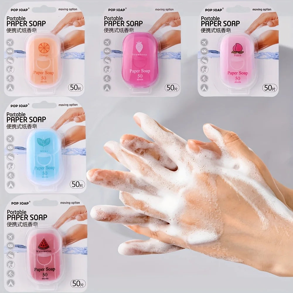 Ultimate Portable Paper Soap Sheets For Outdoor Travel, disposable hand washing travel soap