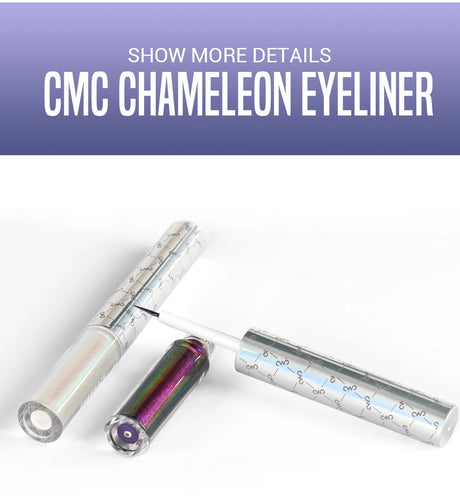 CHARMACY Duochrome Glitter Liquid Eyeliner Long Lasting Waterproof Smudgeproof Ultra Fine Tip Eye Liner Women Makeup Cosmetics