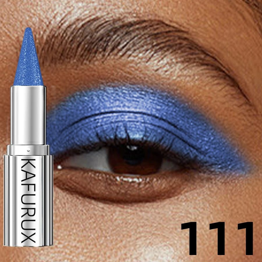 12 Colors Metallic White Black Purple Eyeshadow Pencil Glitter 1pc Liner Pen Highligter Long Lasting Blue Cream Eye Shadow