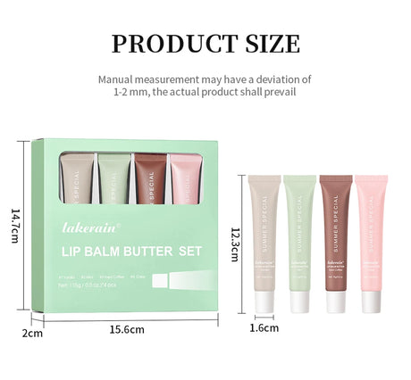 Mirror Lip Balm Butter Set Deep Moisturizing Lip Glaze Gross Smoothing Color Lips Oil Long Lasting Nourishing Lip Care Cosmetics