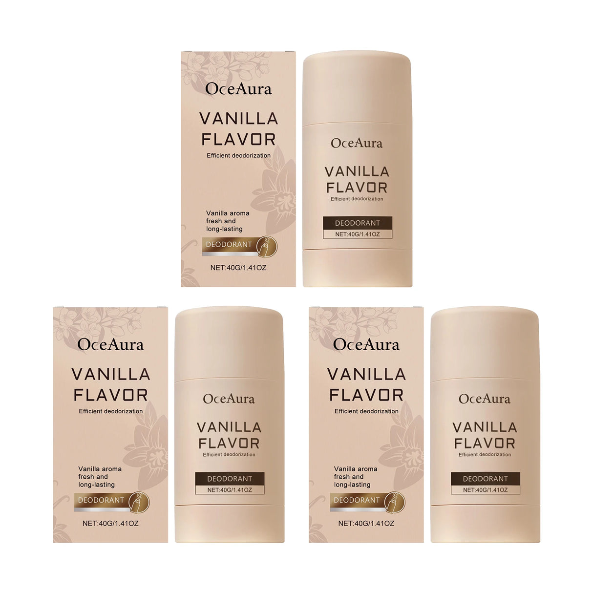 Vanilla Underarm Deodorizing Rod Lighten Odor Armpit Body Fragrance Antiperspirant Natural Moisturize Refreshing Deodorant Stick