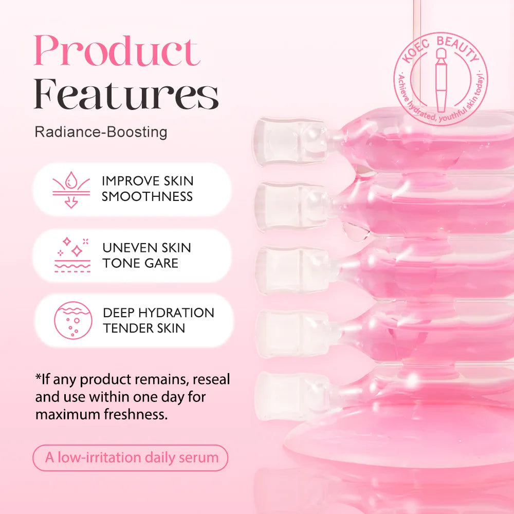 10pcs/Box PDRN Serum Moisturizing Repairs Brightens Reduces Sagging Skin Care Essence Benefits Anti Aging Facial Treatment